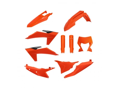 Kit plastice complet POLISPORT KTM EXC/EXC-F/XC-W/XC-WF TBI ’24–’25 - Portocaliu | 91639