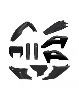 Kit plastice complet Polisport Husqvarna TE/FE 2026 (include mască far + protecții amortizor) - Gri