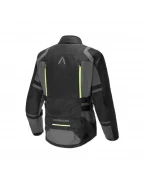 Geacă moto textil touring Adrenaline Bergen PPE - Negru /Galben fluorescent | A0265/25/10