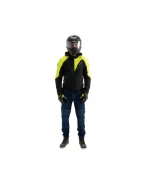 Geacă moto textil Adrenaline Freedom Ppe - Negru/Galben fluorescent | A0266/25/50