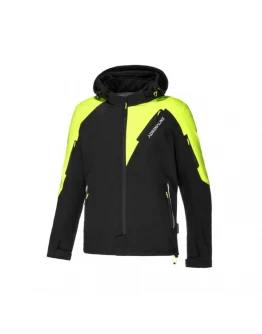 Geacă moto textil Adrenaline Freedom Ppe - Negru/Galben fluorescent