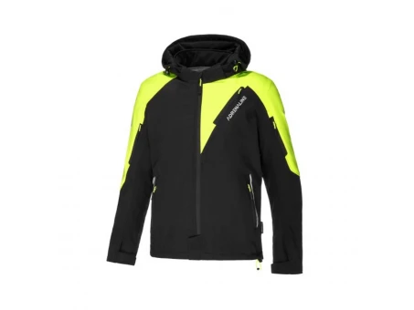 Geacă moto textil Adrenaline Freedom Ppe - Negru/Galben fluorescent | A0266/25/50
