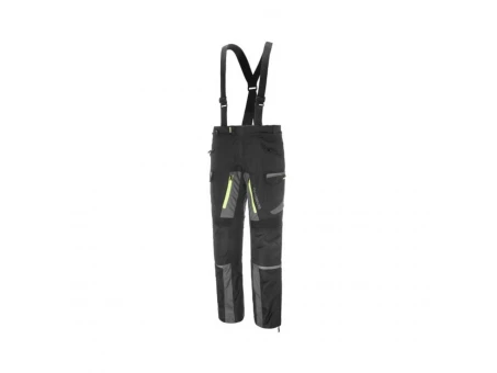 Pantaloni moto touring ADRENALINE BERGEN PPE - Negru/Galben fluorescent | A0444/25/10