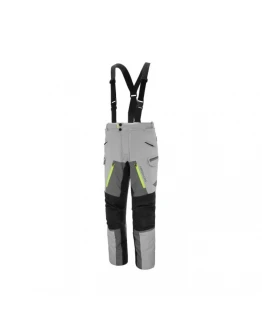 Pantaloni moto touring ADRENALINE BERGEN PPE - Gri/Galben fluorescent