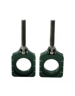 Intinzator roata spate ACCEL cu surub KAWASAKI KXF 250 '17-18 culoare verde set 2 bucati