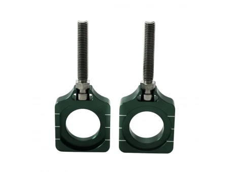 Intinzator roata spate ACCEL cu surub KAWASAKI KXF 250 17-18 culoare verde set 2 bucati | AB30GR