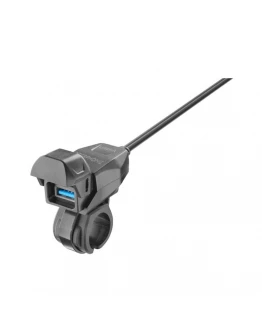 Priză USB tip A pentru motocicletă - prindere pe ghidon Interphone