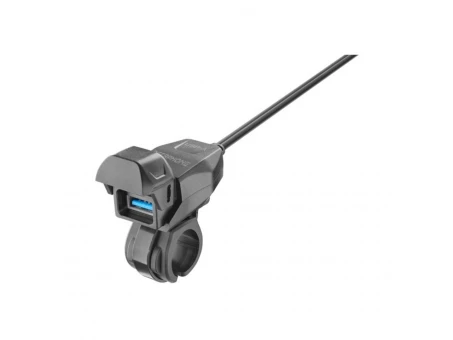 Priză USB tip A pentru motocicletă - prindere pe ghidon Interphone | ACCHANDLEBARA