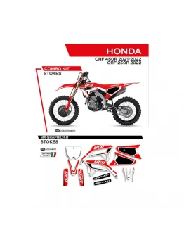 Kit grafic UFO HONDA CRF 250R '22; CRF 450R '21-'22 STOKES culoare Rosu