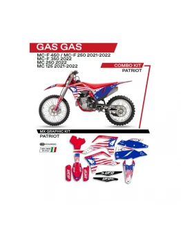 Kit grafic UFO GAS GAS MC 125 '21-'22; MC 250 '22; MCF 250/350/450 '21-'22 PATRIOT culoare Rosu
