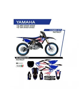 Kit grafic UFO YAMAHA YZ 125/250 '22 PATRIOT culoare Negru