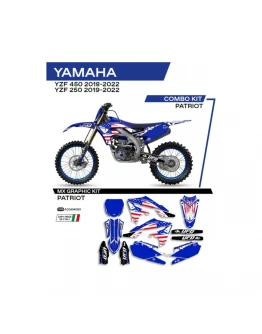 Kit grafic UFO YAMAHA YZF 250 '19-'22; YZF 450 '18-'22 PATRIOT culoare Albastru