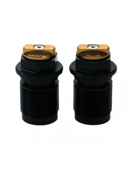 Set Capace inferioare amortizor față Accel Plug cu reglaj pentru Honda, Yamaha, Kawasaki, Suzuki - Auriu