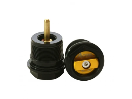 Set Capace inferioare amortizor față Accel Plug cu reglaj Honda, Kawasaki, Suzuki - Auriu | AFBC02G