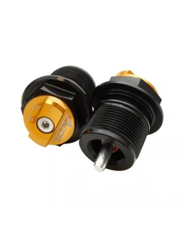 Set Capace inferioare amortizor față Accel Plug cu reglaj pentru KTM și Husqvarna - Auriu