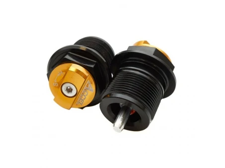 Set Capace inferioare amortizor față Accel Plug cu reglaj pentru KTM și Husqvarna - Auriu | AFBC03G