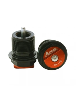 Set Capace inferioare amortizor față Accel Plug cu reglaj pentru KTM și Husqvarna - Portocaliu