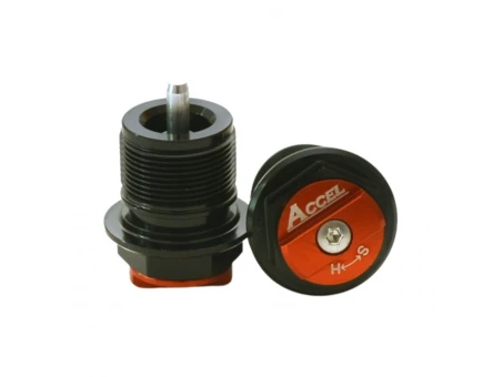 Set Capace inferioare amortizor față Accel Plug cu reglaj pentru KTM și Husqvarna - Portocaliu | AFBC03OR