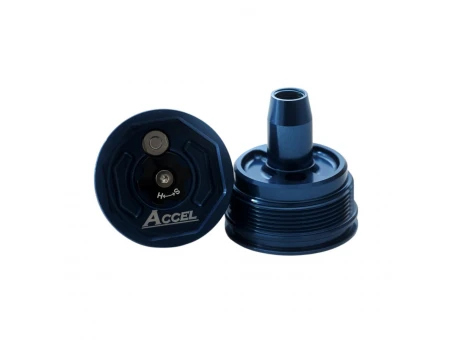 Set capace superioare amortizor față Accel cu reglaj pentru Honda, Yamaha, Kawasaki, Suzuki, Gas Gas - Albastru | AFTC03BL