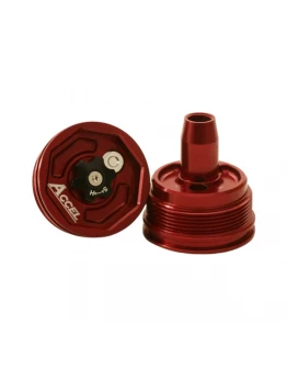 Set capace superioare amortizor față Accel cu reglaj pentru Honda, Yamaha, Kawasaki, Suzuki, Gas Gas - Rosu