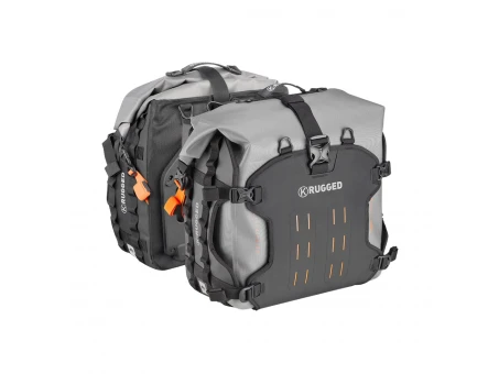 Genți laterale KAPPA K’RUGGED AV07 cu plăci MONOKEY - Negru/Gri | AV07