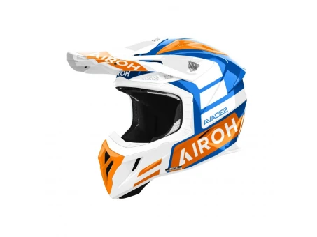 Casca cross-enduro AIROH HELMET AVIATOR ACE 2 Sake - Portocaliu,Alb,Albastru
