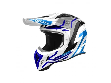 Casca cross/enduro/atv/quad Airoh Aviator Ace II Ground - Gri/Alb/Albastru