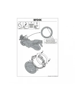 Suport geanta rezervor TANKLOCK KAPPA - KAWASAKI ER-6N,ER-6F,VERSYS 1000