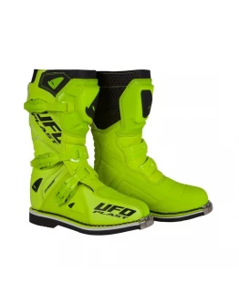 Cizme Motocross Copii UFO TYPHOON Kid/Junior - Galben fluo