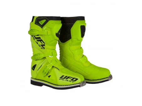 Cizme Motocross Copii UFO TYPHOON Kid/Junior - Galben fluo