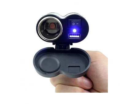 Priza moto USB si BRICHETA cu intrerupator