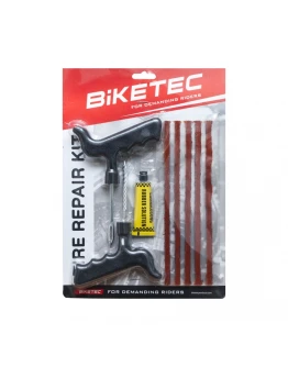 Kit reparație pană BIKETEC pentru anvelope tubeless - Set cu șnururi