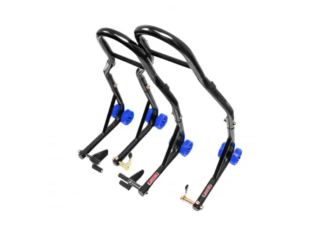 Set complet Stander moto BIKETEC Biker X față/spate cu role - Tip V | BT0018