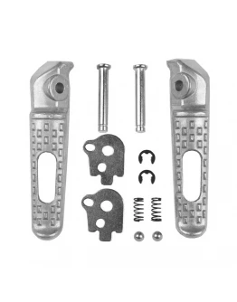 Set scărițe pasager BIKETEC cu prinderi complete Honda CBR 600RR / CBR 1000RR ’03-14 - Argintiu