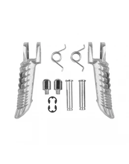 Set complet scărițe pilot BIKETEC cu prinderi Suzuki GSX-R 600/750/1000 '01-14 - Argintiu