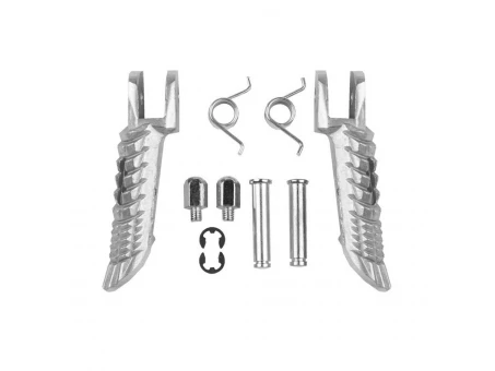 Set complet scărițe pilot BIKETEC cu prinderi Suzuki GSX-R 600/750/1000 '01-14 - Argintiu | BTFR006