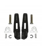 Set scărițe pasager BIKETEC cu prinderi complete Suzuki GSX-R/B-King - Negru | BTFR009