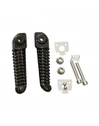 Set scărițe pasager BIKETEC cu prinderi complete Yamaha YZF R1/R6 - Negru | BTFR013