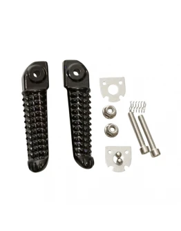 Set scărițe pasager BIKETEC cu prinderi complete Yamaha YZF R1/R6 - Negru