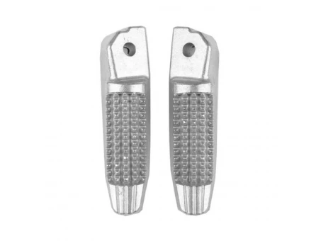 Set scărițe pasager BIKETEC argintii pentru BMW | BTFR019