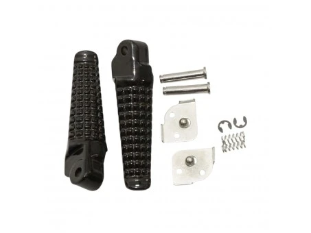 Set scărițe pasager BIKETEC cu prinderi complete Suzuki GSX-R - Negru | BTFR038