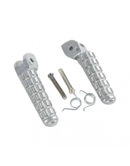 Set complet scărițe BIKETEC cu suporturi pentru Ducati Monster 696/796 (2009-2013) - Argintiu