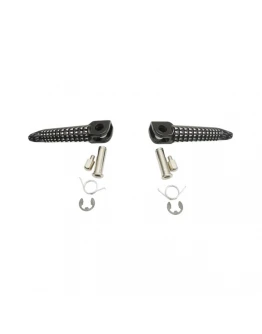 Set scărițe pilot BIKETEC cu prinderi complete Kawasaki - Negru