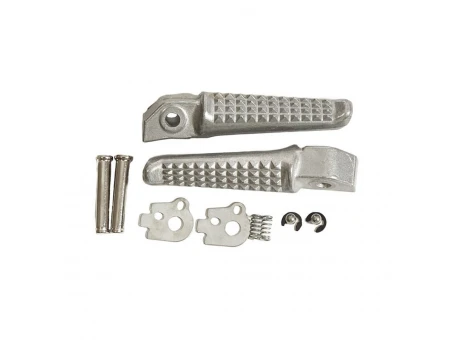 Set scărițe pasager BIKETEC cu prinderi complete pentru Honda CB 1300 ’03-12 - Argintiu | BTFR048