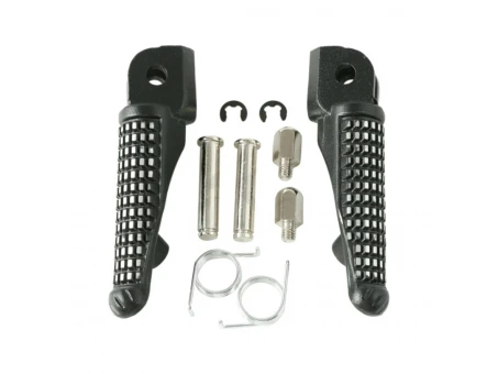 Set complet scărițe pilot BIKETEC cu prinderi complete Kawasaki ZX-10R 2011-2017 - Negru | BTFR056