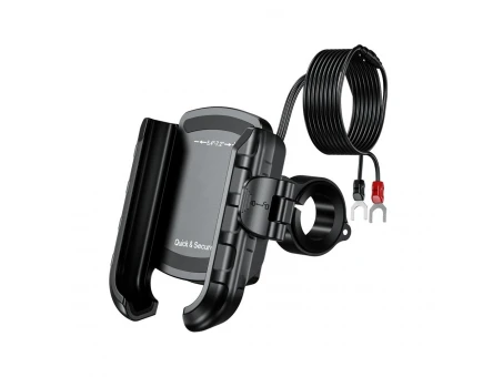 Suport Telefon Moto Quick Lock cu Încărcare USB-C PD BIKETEC PRO BTK03 | BTK03