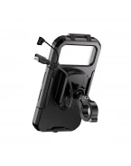 Husă Moto Impermeabilă cu Suport Telefon și Încărcare Wireless + USB-C BIKETEC PRO BTK07 Dual Charge | BTK07