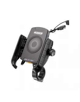 Suport Telefon Moto cu Încărcare Wireless și USB-C PD BIKETEC PRO BTK08 Dual Charge
