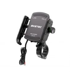 Suport Telefon Moto cu Încărcare Rapidă USB-A QC3.0 BIKETEC PRO BTK10