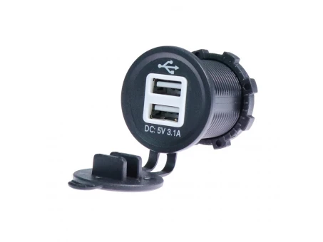 Priză Moto 2x USB Type-A BIKETEC PRO BTK15 cu Quick Charge 3.0 | BTK15